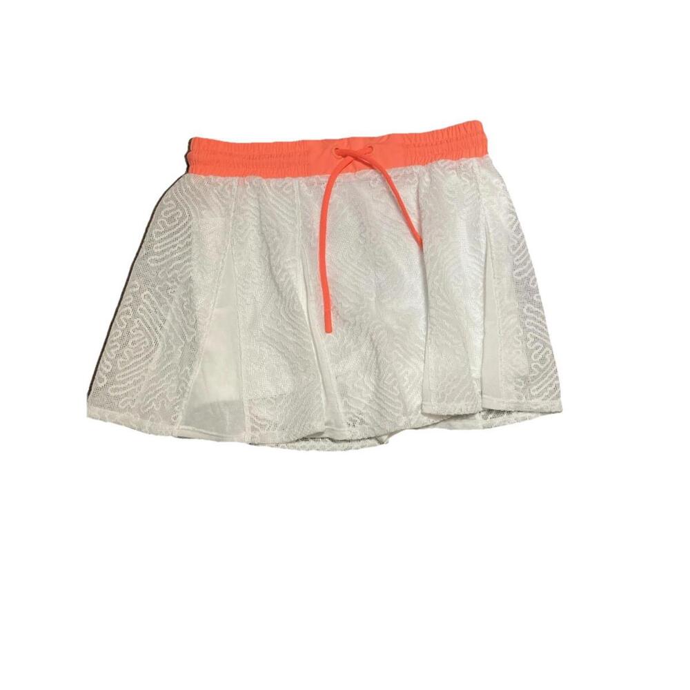 FP Movement By Free People White & Coral‎ Lace Skort Size Xs Tennis Golf Sports